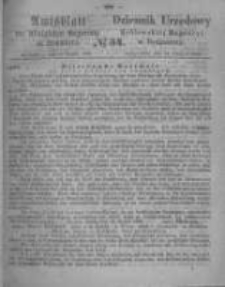 Amtsblatt der Königlichen Preussischen Regierung zu Bromberg. 1866.08.24 No.34