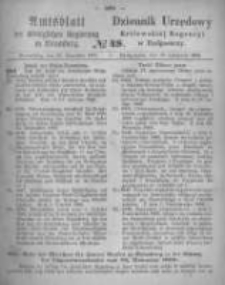Amtsblatt der Königlichen Preussischen Regierung zu Bromberg. 1866.11.30 No.48