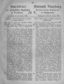 Amtsblatt der Königlichen Preussischen Regierung zu Bromberg. 1869.02.12 No.7