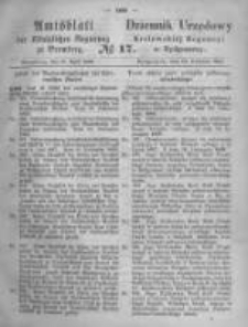 Amtsblatt der Königlichen Preussischen Regierung zu Bromberg. 1869.04.23 No.17