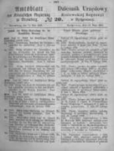 Amtsblatt der K&ouml;niglichen Preussischen Regierung zu Bromberg. 1869.05.14 No.20