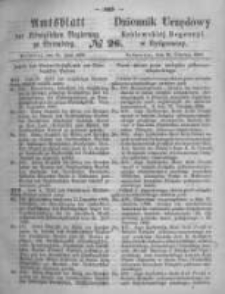 Amtsblatt der Königlichen Preussischen Regierung zu Bromberg. 1869.06.25 No.26