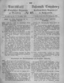 Amtsblatt der Königlichen Preussischen Regierung zu Bromberg. 1869.11.19 No.47