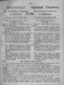 Amtsblatt der K&ouml;niglichen Preussischen Regierung zu Bromberg. 1869.12.03 No.49