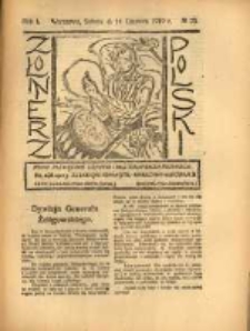 Żołnierz Polski : pismo poświęcone czynowi i doli żołnierza polskiego. R.1 1919 nr23