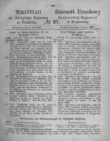 Amtsblatt der Königlichen Preussischen Regierung zu Bromberg. 1868.07.03 No.27