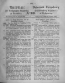 Amtsblatt der Königlichen Preussischen Regierung zu Bromberg. 1868.08.14 No.33