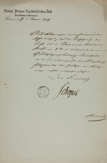Pismo z 9.I.1849