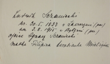 Notatka o Ludwiku Szczanieckim