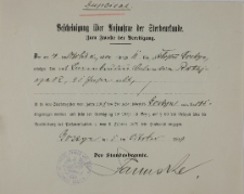 Akt zgonu Ratajczaka z 5.X.1909