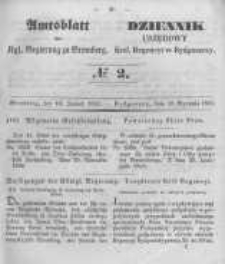 Amtsblatt der Königlichen Preussischen Regierung zu Bromberg. 1851.01.10 No.2