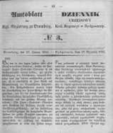 Amtsblatt der K&ouml;niglichen Preussischen Regierung zu Bromberg. 1851.01.17 No.3