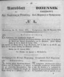Amtsblatt der Königlichen Preussischen Regierung zu Bromberg. 1851.01.24 No.4