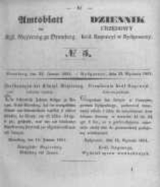 Amtsblatt der Königlichen Preussischen Regierung zu Bromberg. 1851.01.31 No.5