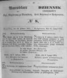 Amtsblatt der Königlichen Preussischen Regierung zu Bromberg. 1851.02.21 No.8