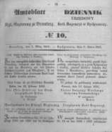 Amtsblatt der Königlichen Preussischen Regierung zu Bromberg. 1851.03.07 No.10