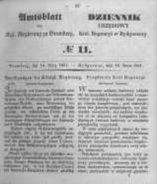 Amtsblatt der Königlichen Preussischen Regierung zu Bromberg. 1851.03.14 No.11