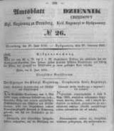 Amtsblatt der Königlichen Preussischen Regierung zu Bromberg. 1851.06.27 No.26