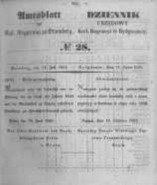 Amtsblatt der Königlichen Preussischen Regierung zu Bromberg. 1851.07.11 No.28