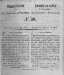 Amtsblatt der Königlichen Preussischen Regierung zu Bromberg. 1851.07.18 No.29