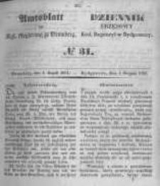 Amtsblatt der K&ouml;niglichen Preussischen Regierung zu Bromberg. 1851.08.01 No.31