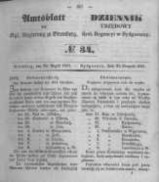 Amtsblatt der Königlichen Preussischen Regierung zu Bromberg. 1851.08.22 No.34
