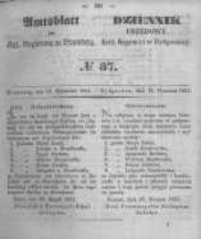Amtsblatt der Königlichen Preussischen Regierung zu Bromberg. 1851.09.12 No.37