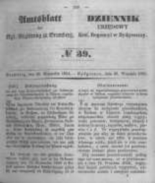 Amtsblatt der K&ouml;niglichen Preussischen Regierung zu Bromberg. 1851.09.26 No.39