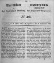 Amtsblatt der Königlichen Preussischen Regierung zu Bromberg. 1851.10.03 No.40