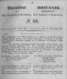 Amtsblatt der K&ouml;niglichen Preussischen Regierung zu Bromberg. 1851.10.24 No.43