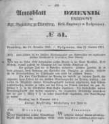 Amtsblatt der Königlichen Preussischen Regierung zu Bromberg. 1851.12.19 No.51