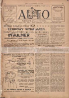 Auto: ilustrowane czasopismo sportowo-techniczne: automobilizm, lotnictwo, kolarstwo, sporty wodne, piłka nożna, sporty towarzyskie, atletyka, sporty zimowe i inne 1922.09.05 R.1 Nr8