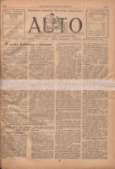 Auto: ilustrowane czasopismo sportowo-techniczne: automobilizm, lotnictwo, kolarstwo, sporty wodne, piłka nożna, sporty towarzyskie, atletyka, sporty zimowe i inne 1922.09.21 R.1 Nr9