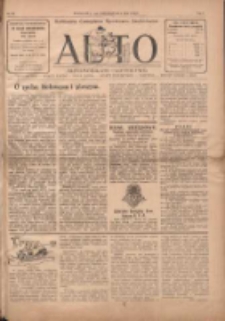 Auto: ilustrowane czasopismo sportowo-techniczne: automobilizm, lotnictwo, kolarstwo, sporty wodne, piłka nożna, sporty towarzyskie, atletyka, sporty zimowe i inne 1922.10.05 R.1 Nr10