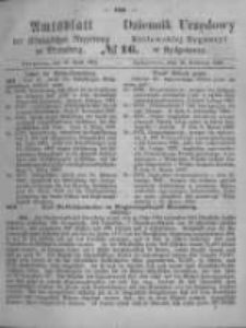 Amtsblatt der K&ouml;niglichen Preussischen Regierung zu Bromberg. 1867.04.19 No.16