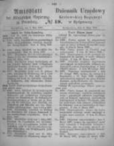Amtsblatt der K&ouml;niglichen Preussischen Regierung zu Bromberg. 1867.05.03 No.18