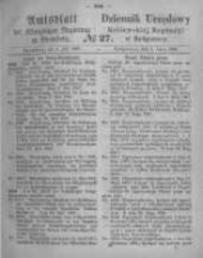 Amtsblatt der K&ouml;niglichen Preussischen Regierung zu Bromberg. 1867.07.05 No.27