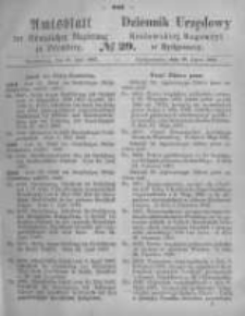 Amtsblatt der K&ouml;niglichen Preussischen Regierung zu Bromberg. 1867.07.19 No.29