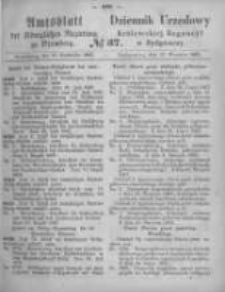 Amtsblatt der Königlichen Preussischen Regierung zu Bromberg. 1867.09.13 No.37