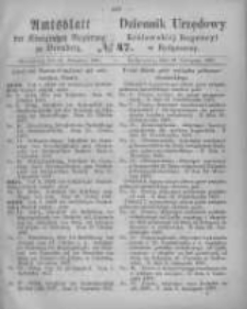 Amtsblatt der Königlichen Preussischen Regierung zu Bromberg. 1867.11.22 No.47
