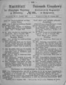Amtsblatt der K&ouml;niglichen Preussischen Regierung zu Bromberg. 1867.12.20 No.51