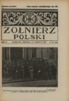 Żołnierz Polski : pismo poświęcone czynowi i doli żołnierza polskiego. R.4 1922 nr24