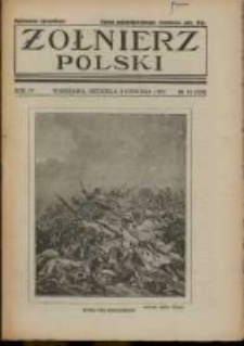 Żołnierz Polski : pismo poświęcone czynowi i doli żołnierza polskiego. R.4 1922 nr14