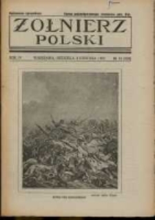 Żołnierz Polski : pismo poświęcone czynowi i doli żołnierza polskiego. R.4 1922 nr14