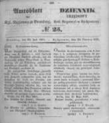 Amtsblatt der Königlichen Preussischen Regierung zu Bromberg. 1851.06.20 No.25