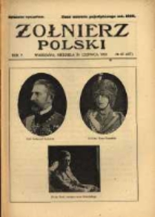 Żołnierz Polski : pismo poświęcone czynowi i doli żołnierza polskiego. R.5 1923 nr25