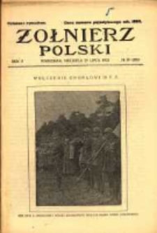 Żołnierz Polski : pismo poświęcone czynowi i doli żołnierza polskiego. R.5 1923 nr30