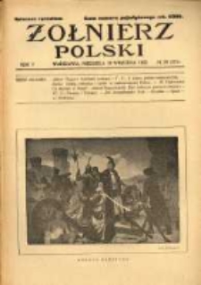 Żołnierz Polski : pismo poświęcone czynowi i doli żołnierza polskiego. R.5 1923 nr39