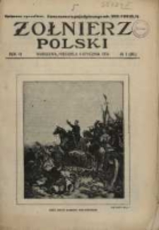 Żołnierz Polski : pismo poświęcone czynowi i doli żołnierza polskiego. R.6 1924 nr1