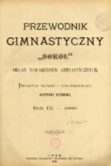 Przewodnik Gimnastyczny "Sokół": organ Towarzystw Gimnastycznych 1889.01 R.9 Nr1